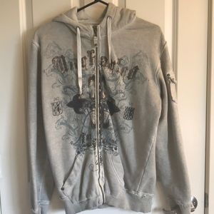 Men’s Aqua sweatshirt hoodie. L.